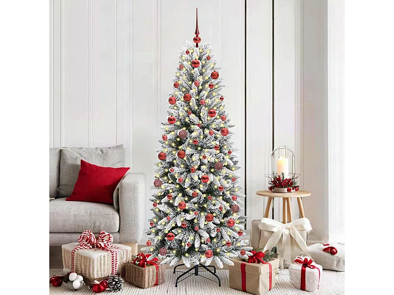 Sapin de Noël artificiel avec 300 LED Blanc 73 x 73 x 180 cm