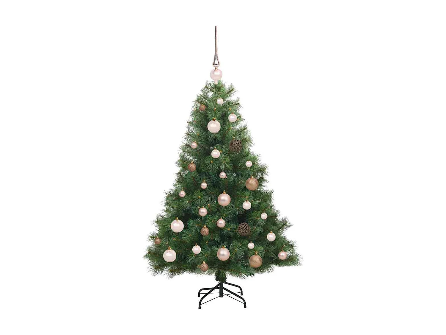 Künstlicher Weihnachtsbaum mit 150 LEDs Grün 120 cm PE und PVC