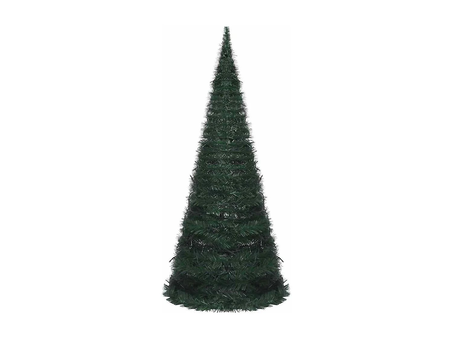 Sapin de Noël artificiel pré-éclairé avec guirlandes vert 210cm