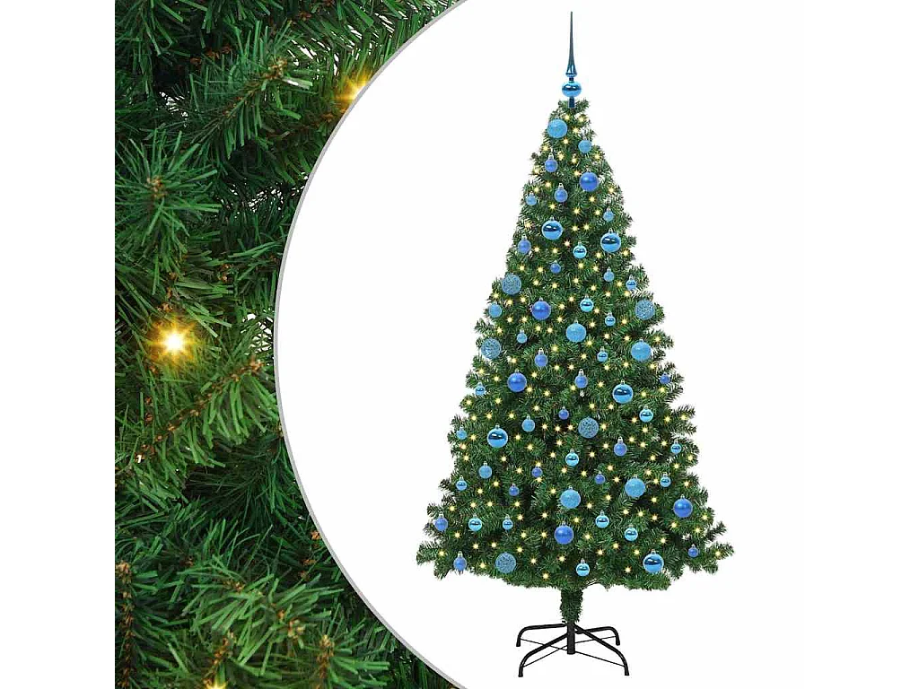 Sapin de Noël artificiel Vert 180 cm PVC, Acier et Plastique