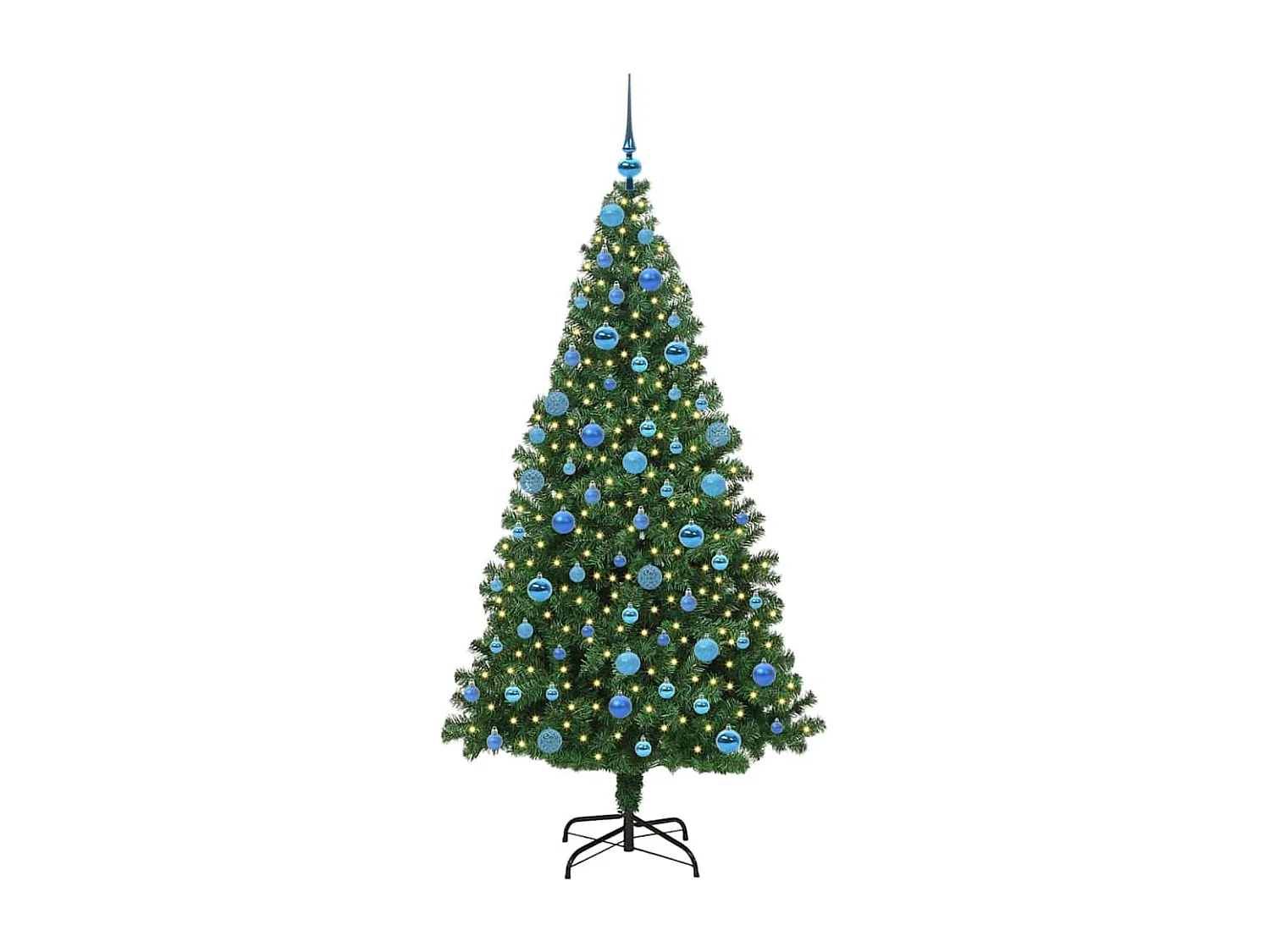 Sapin de Noël artificiel Vert 180 cm PVC, Acier et Plastique