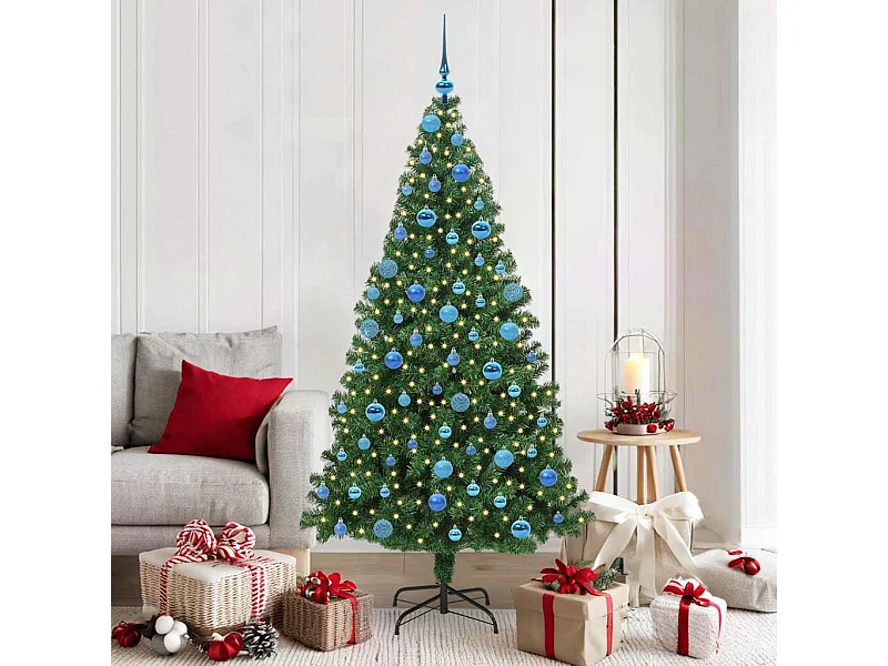 Sapin de Noël artificiel Vert 180 cm PVC, Acier et Plastique