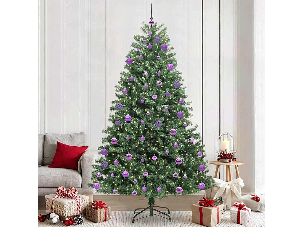 Sapin de Noël Artificiel à Branches Articulées Vert 240 cm