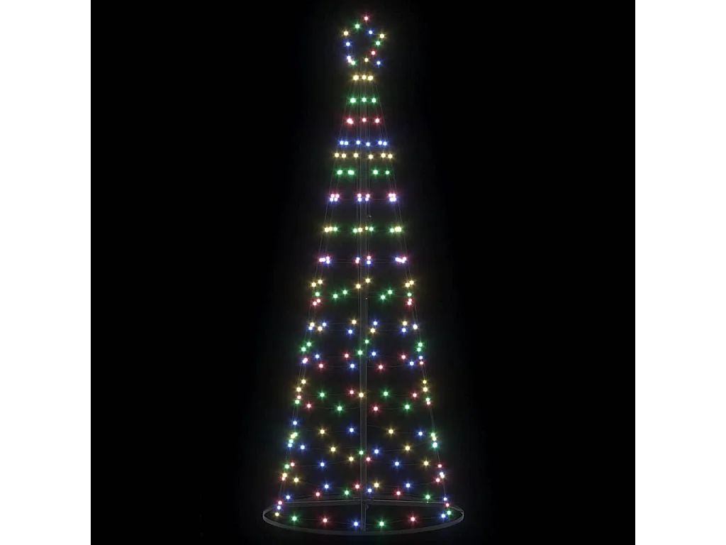 LED kerstboom met 390 LED's Multicolor 250 cm IJzer