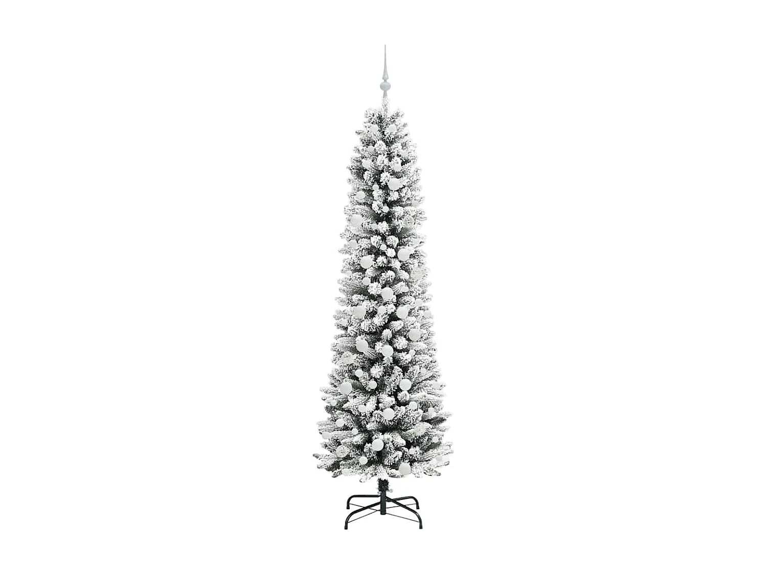 Künstlicher Weihnachtsbaum mit 300 LEDs Grün und Weiß 210 cm