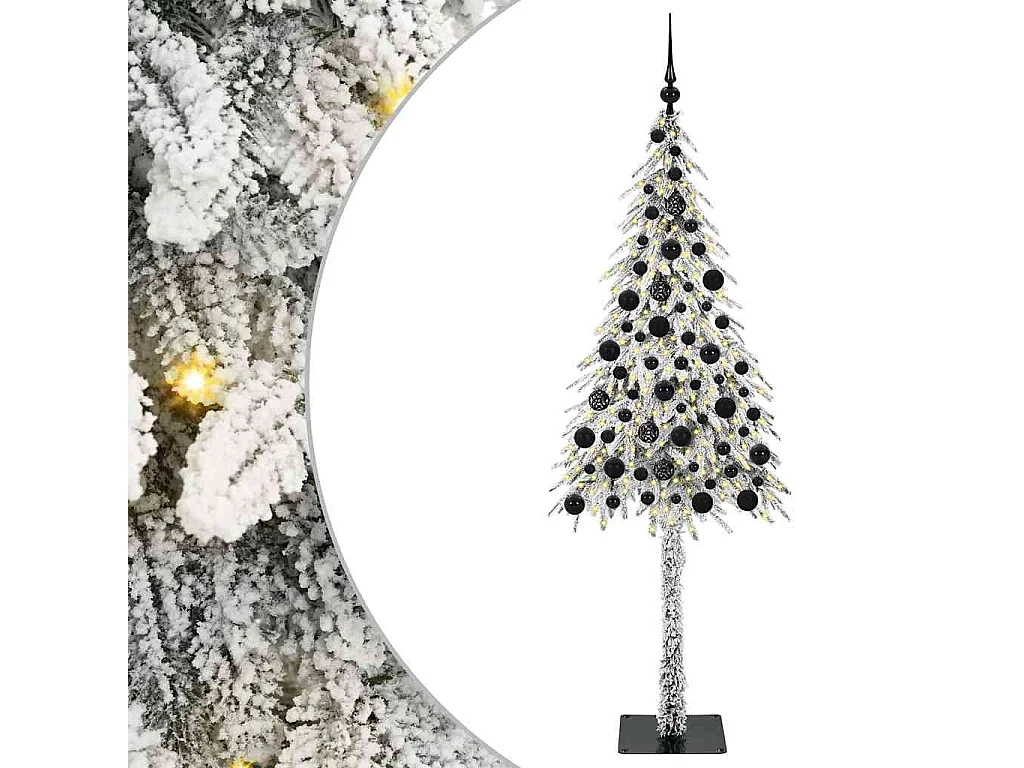 Sapin de Noël avec 300 LED Blanc 180 cm PE et Acier