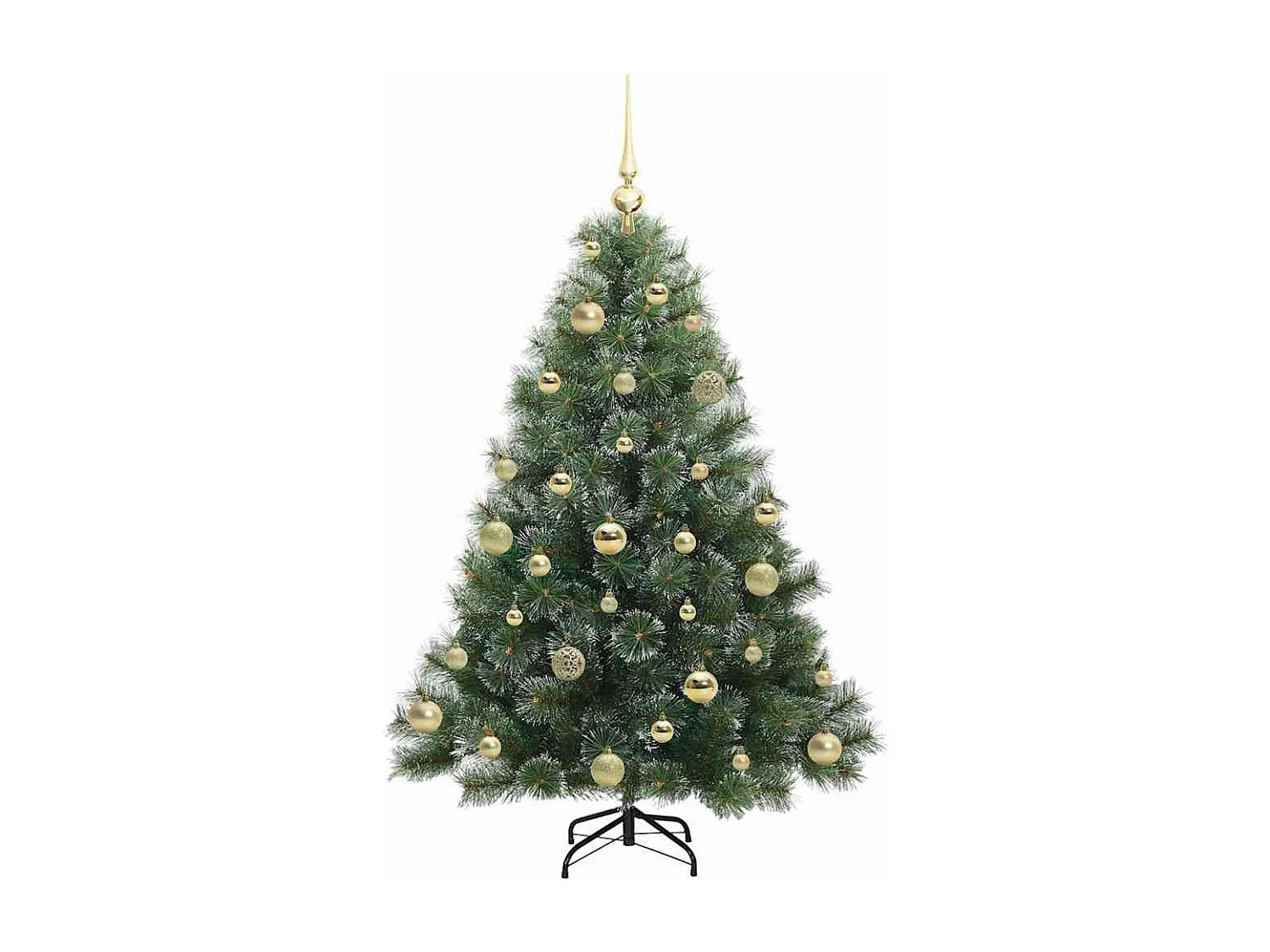 Sapin de Noël artificiel avec 150 LED Vert 120 cm PE et PVC