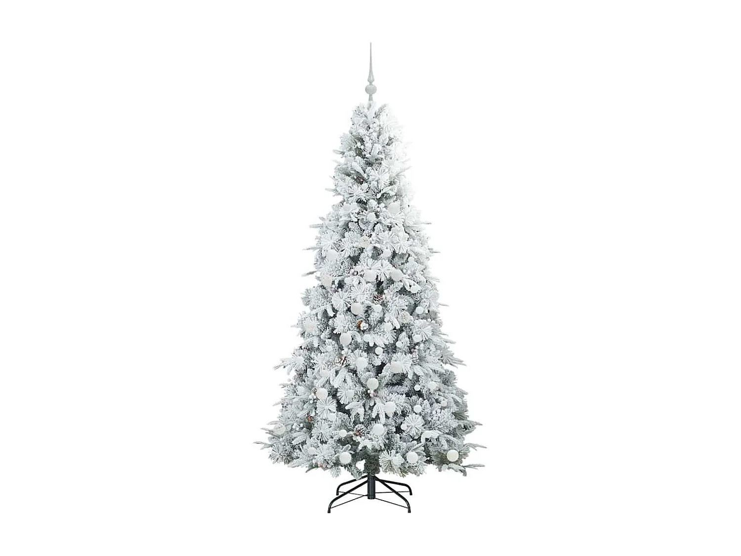 Albero di Natale artificiale con rami incernierati verde 180 cm