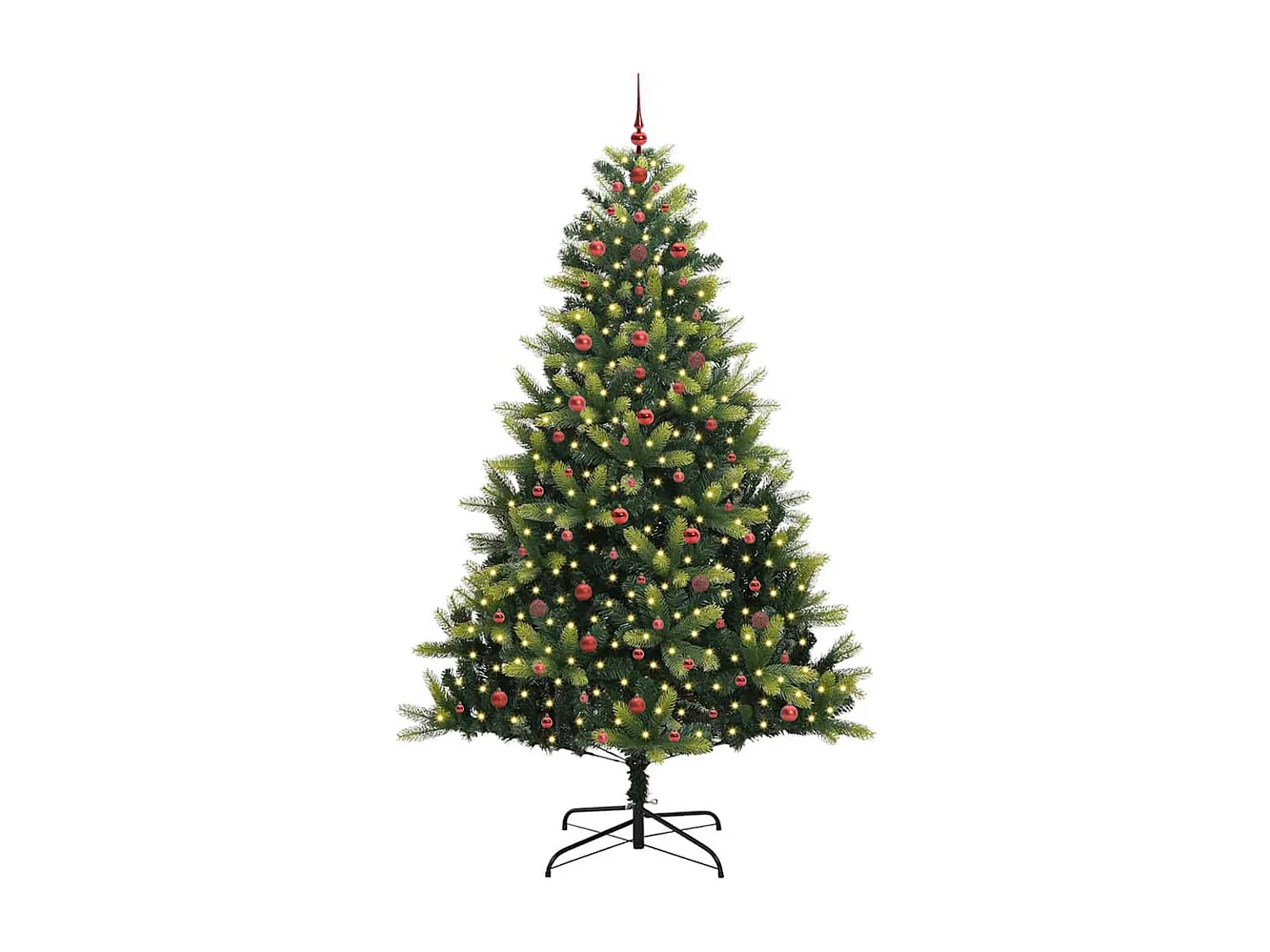 Albero di Natale artificiale flessibile in silicone 300 LED 240 cm