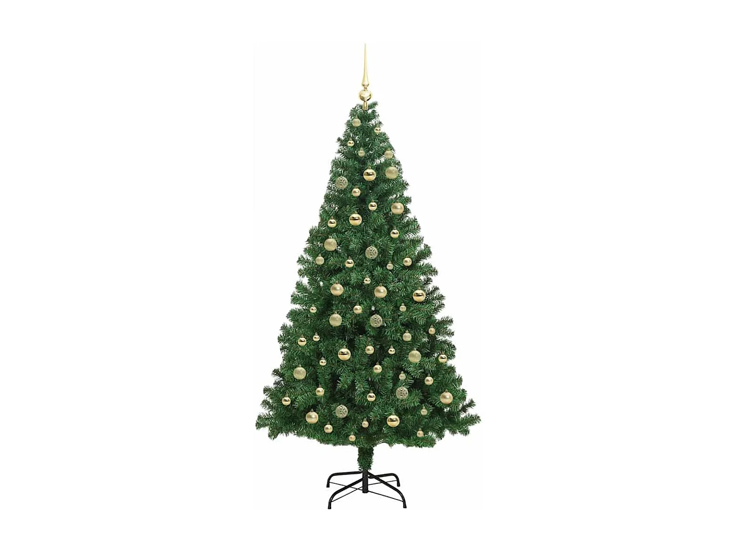 Sapin de Noël artificiel Vert 210 cm PVC, Acier et Plastique