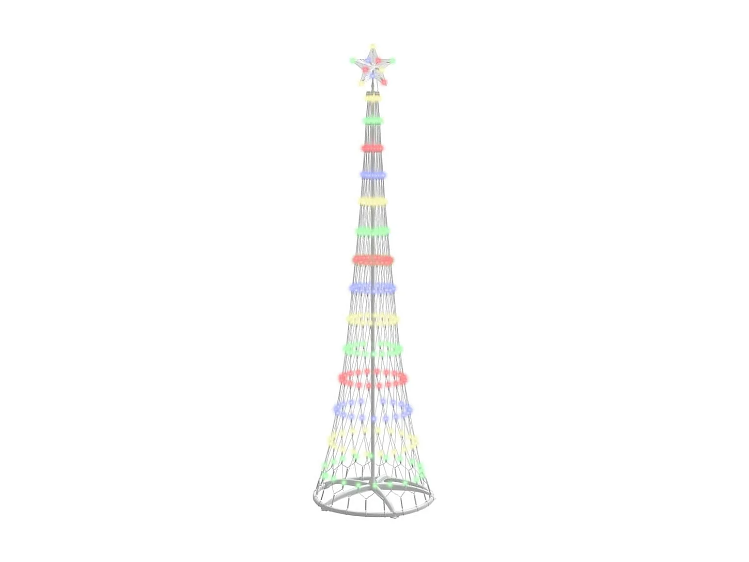 Arbre de Noël LED Multicolore 70 x 70 x 250 cm Métal
