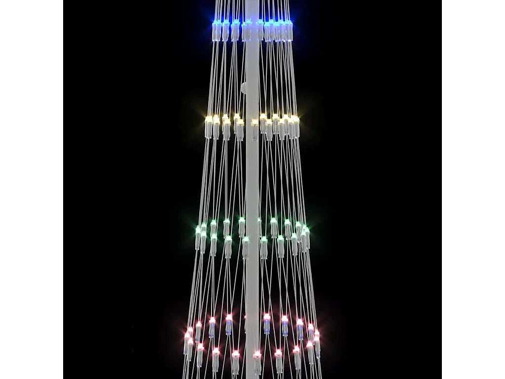 Arbre de Noël LED Multicolore 70 x 70 x 250 cm Métal