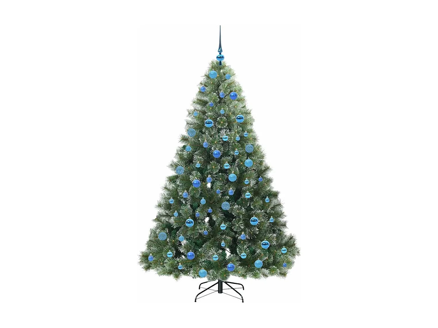 Sapin de Noël artificiel avec 300 LED Vert 180 cm PE et PVC