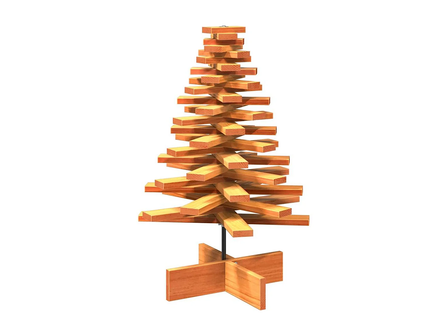 Arbre de Noël en bois pour décoration 80 cm bois de pin massif