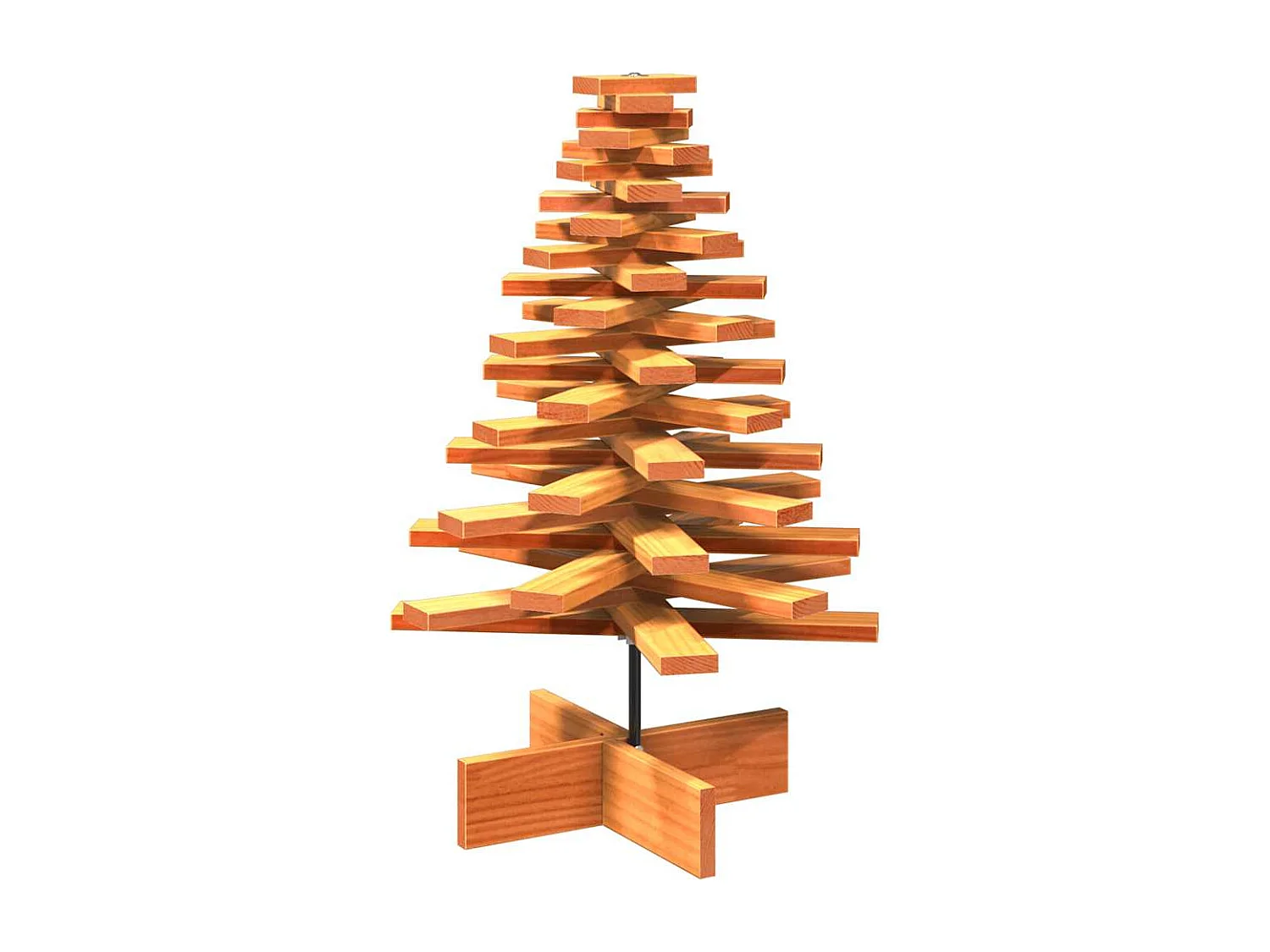 Arbre de Noël en bois pour décoration 80 cm bois de pin massif