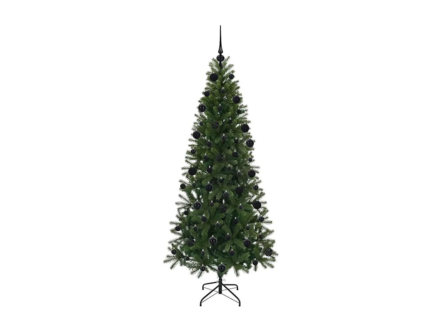 Künstlicher Weihnachtsbaum mit 300 LEDs Grün 210 cm PE und PVC