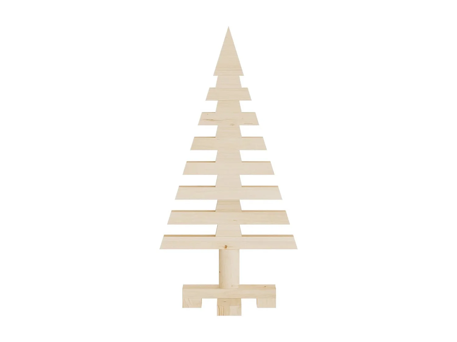 Arbres de Noël en bois pour décoration 3 pcs bois massif de pin