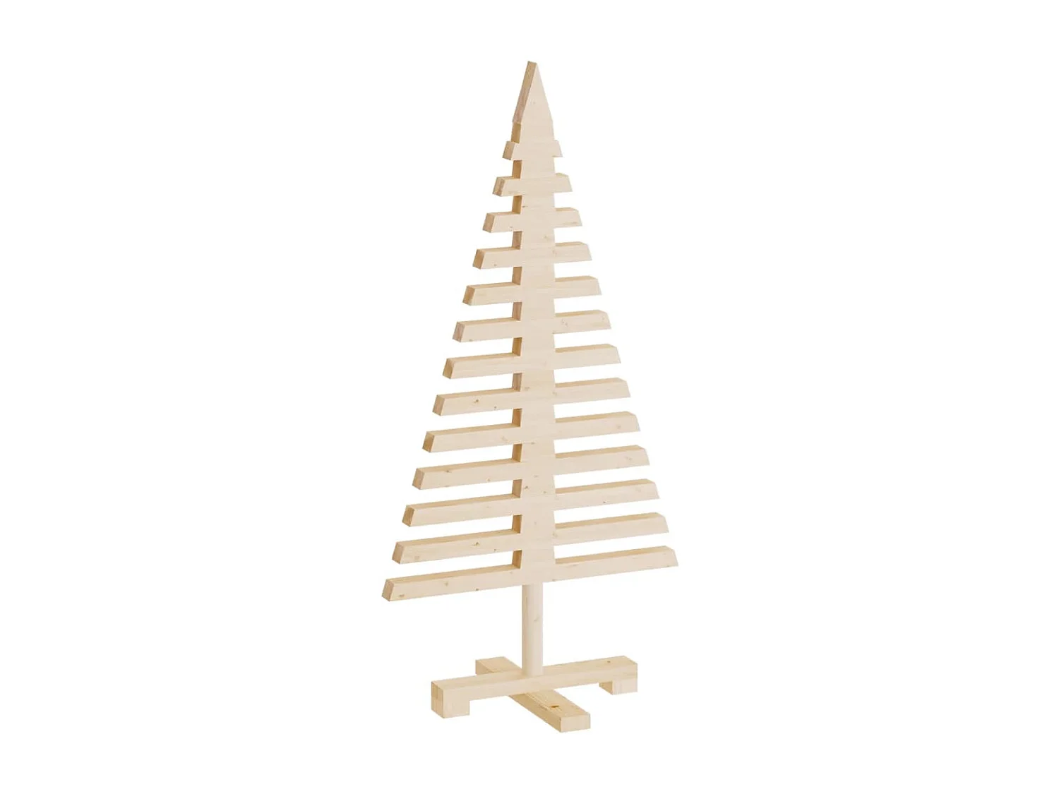 Arbres de Noël en bois pour décoration 3 pcs bois massif de pin