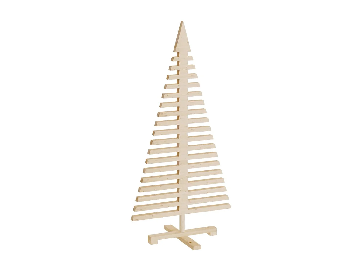 Arbres de Noël en bois pour décoration 3 pcs bois massif de pin