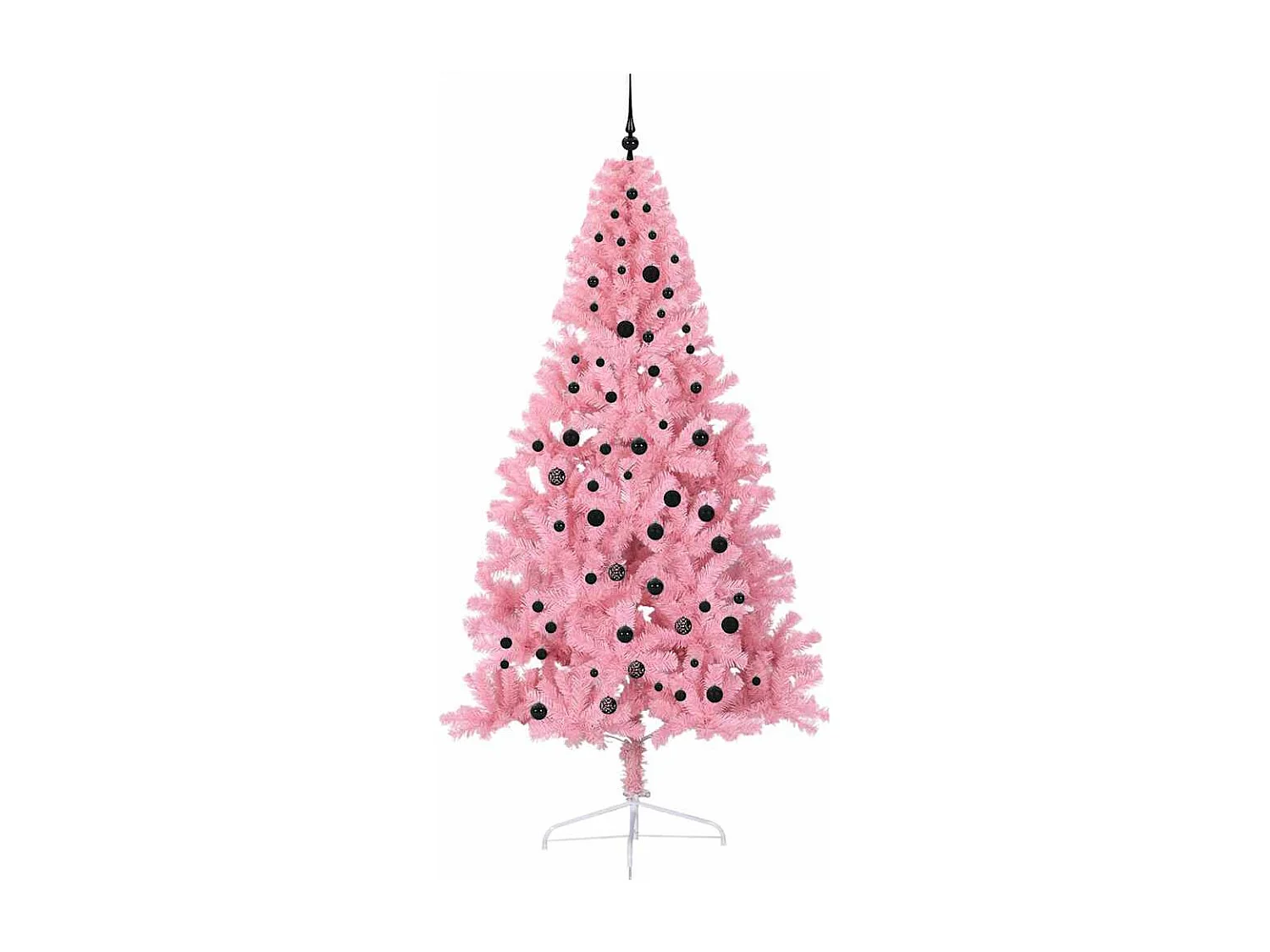 Sapin de Noël artificiel pré-éclairé Rose 240 cm PVC