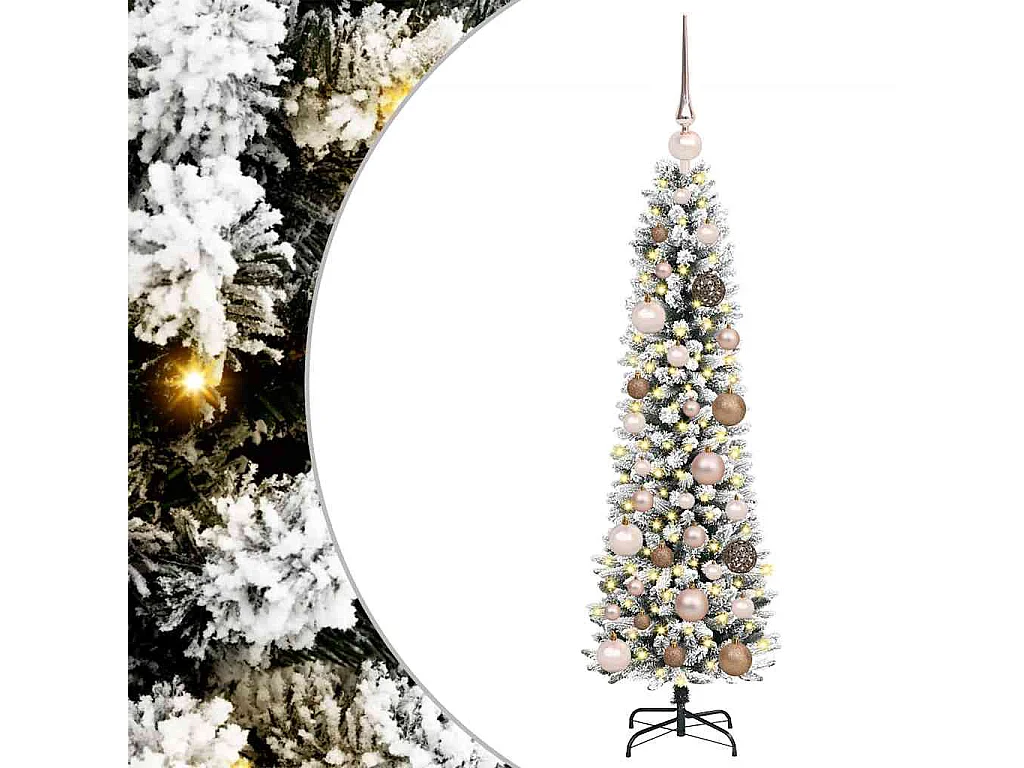 Albero di Natale artificiale Bianco 120 cm PVC, metallo e plastica