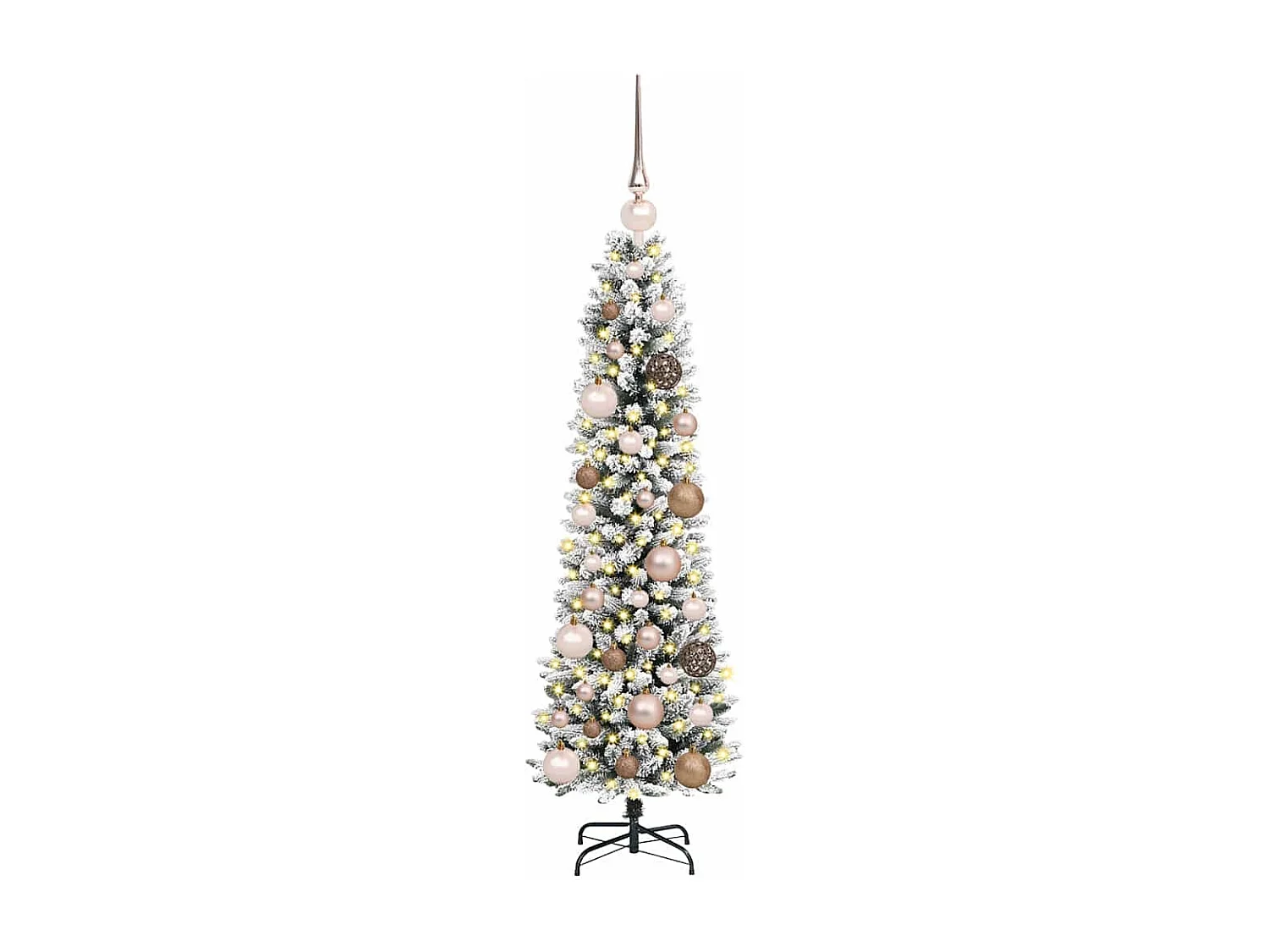 Albero di Natale artificiale Bianco 120 cm PVC, metallo e plastica