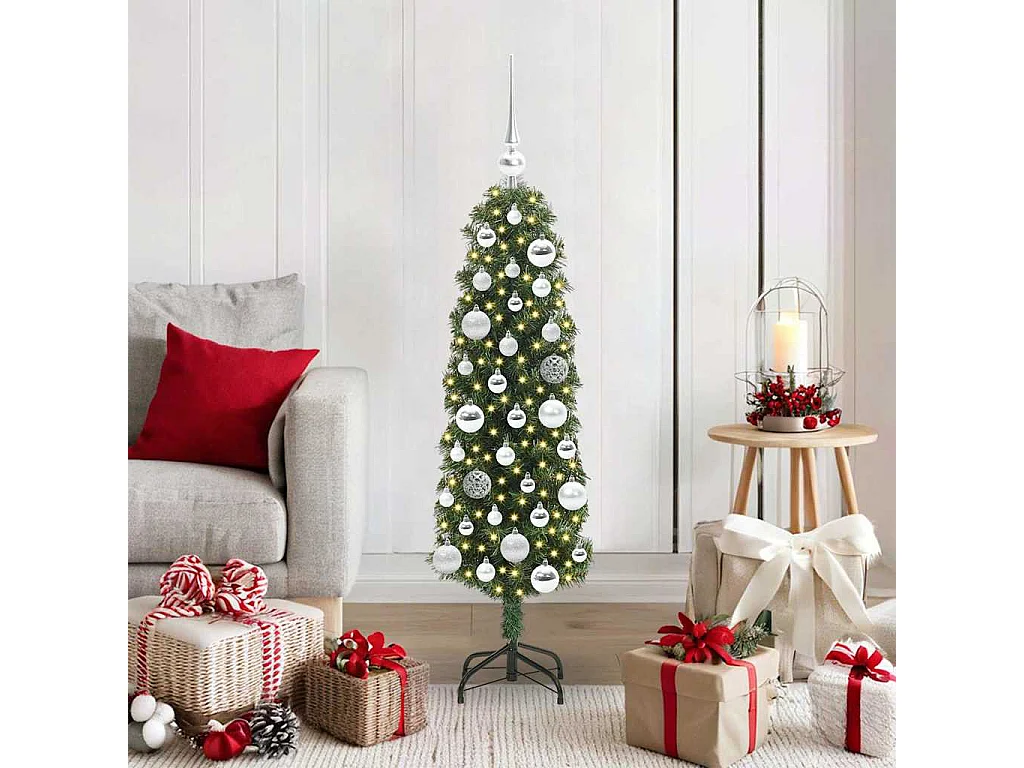 Sapin de Noël artificiel Vert 120 cm PVC et acier et plastique