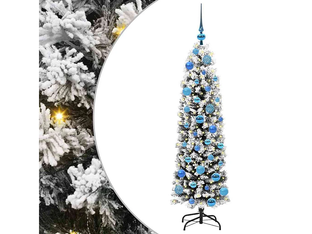 Kunstkerstboom Groen 150 cm PVC en staal en kunststof