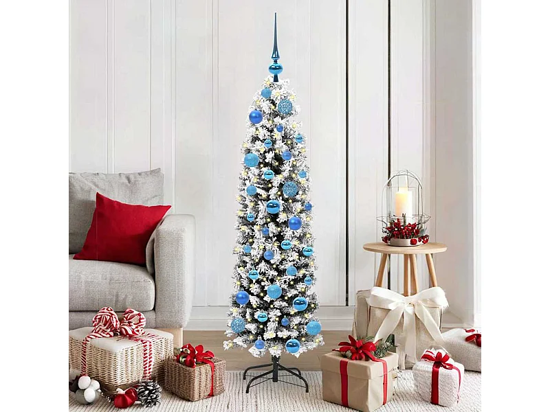 Kunstkerstboom Groen 150 cm PVC en staal en kunststof