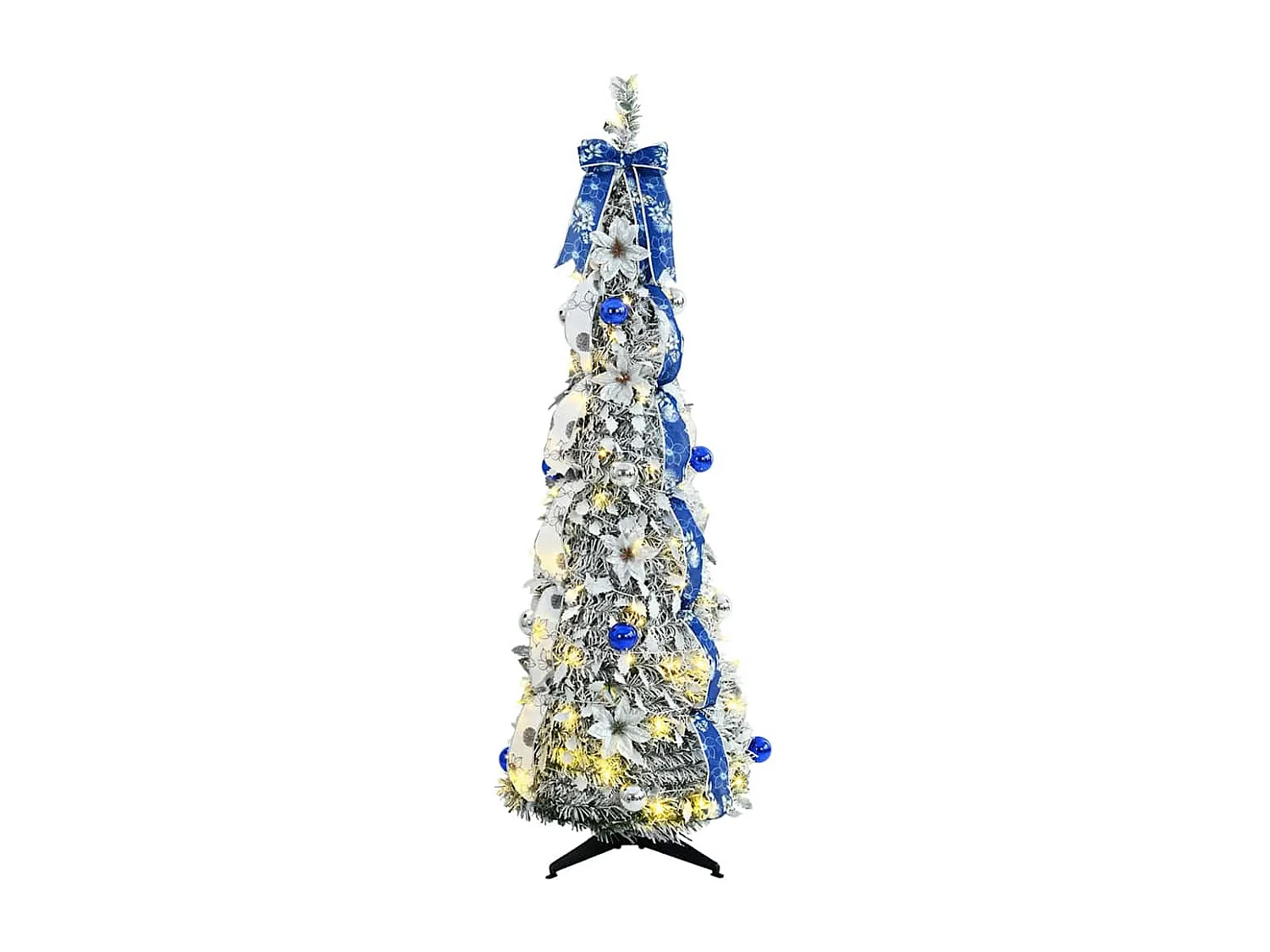 Sapin de Noël artificiel avec 100 LED Vert 150 cm PVC
