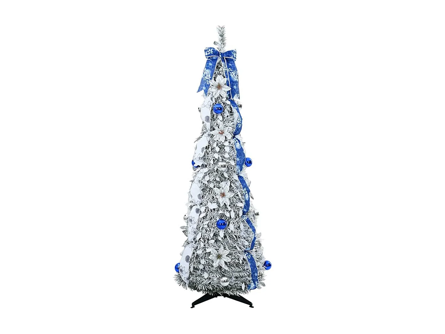 Sapin de Noël artificiel avec 100 LED Vert 150 cm PVC