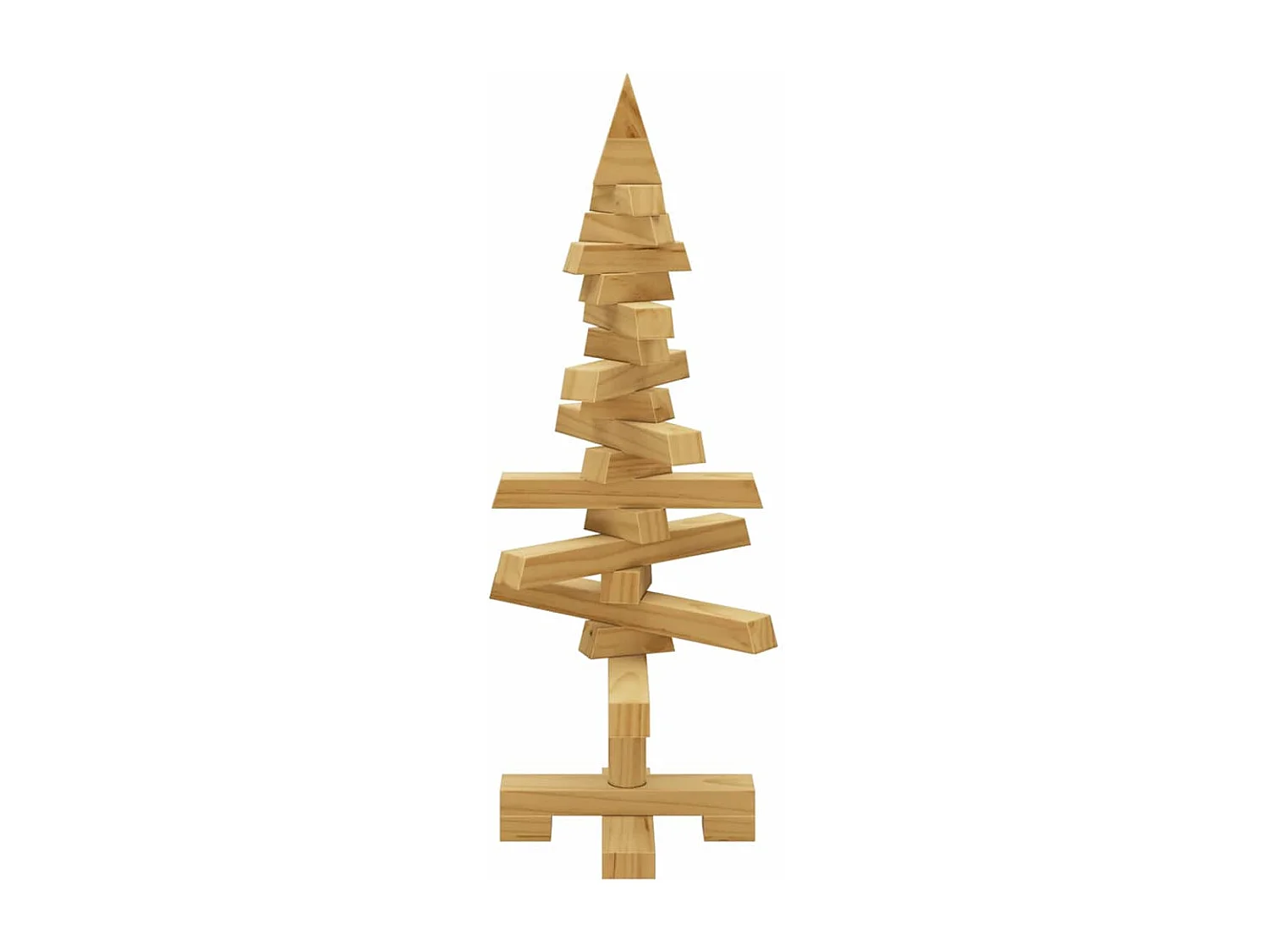 Holz-Weihnachtsbaum Braun 60 cm Massivholz Kiefer