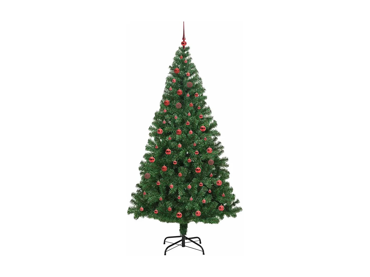 Sapin de Noël artificiel Vert 210 cm PVC, Acier et Plastique