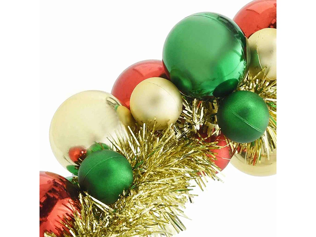 Guirlande de Boules de Noël Multicolore 186 cm Polystyrène