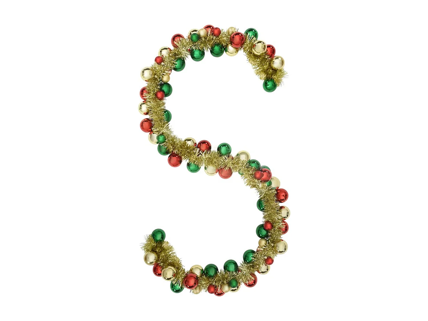 Guirlande de Boules de Noël Multicolore 186 cm Polystyrène