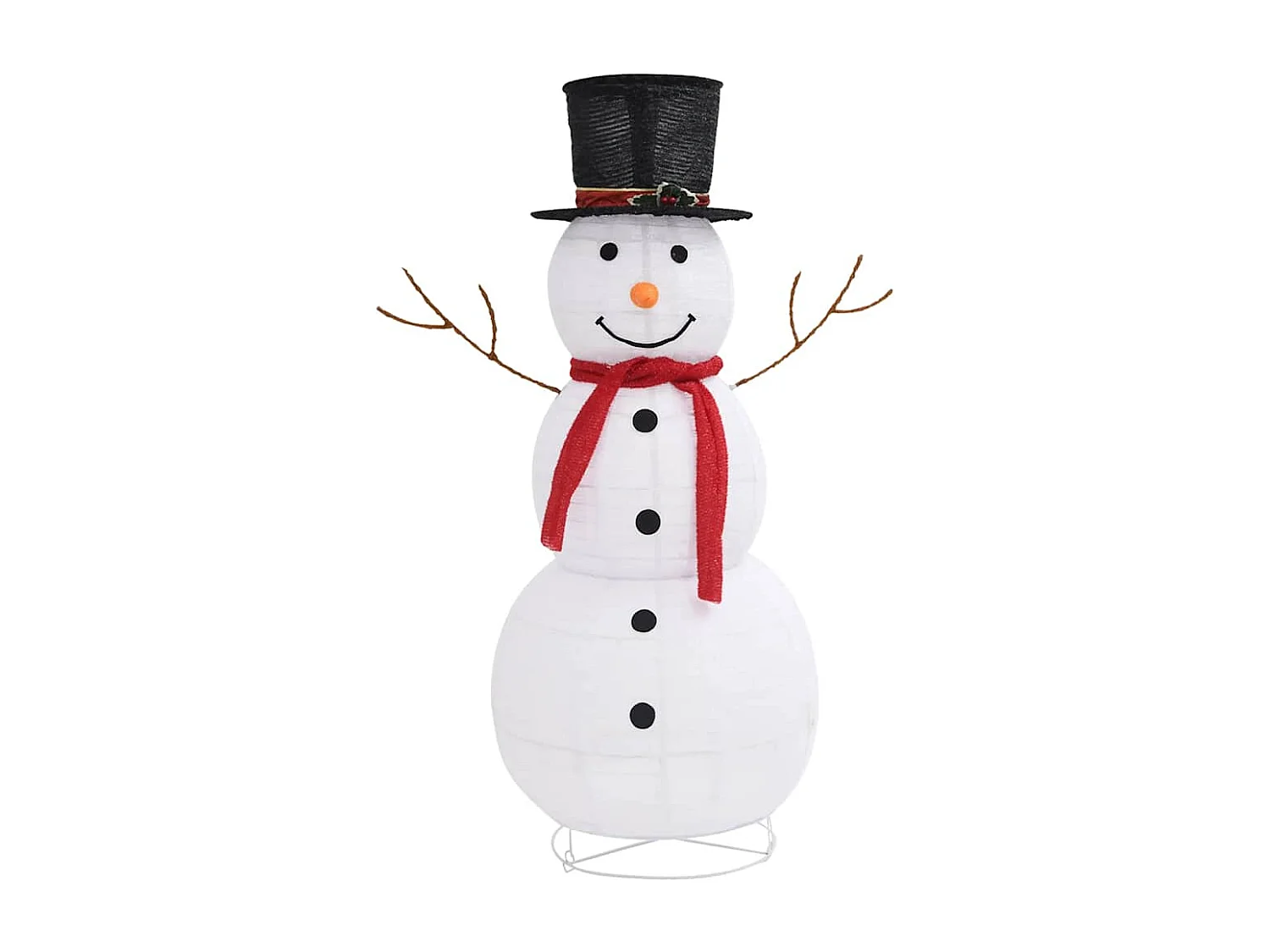 LED Kerst Sneeuwpop Figuur Stof 120cm