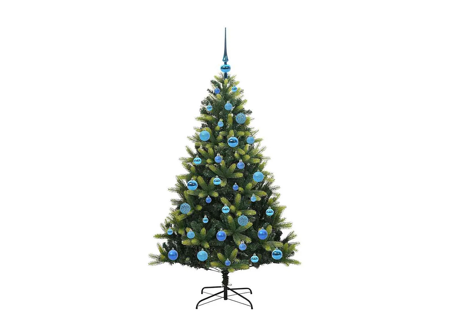 Arbre de Noël artificiel à charnières 150 LED Vert 150 cm