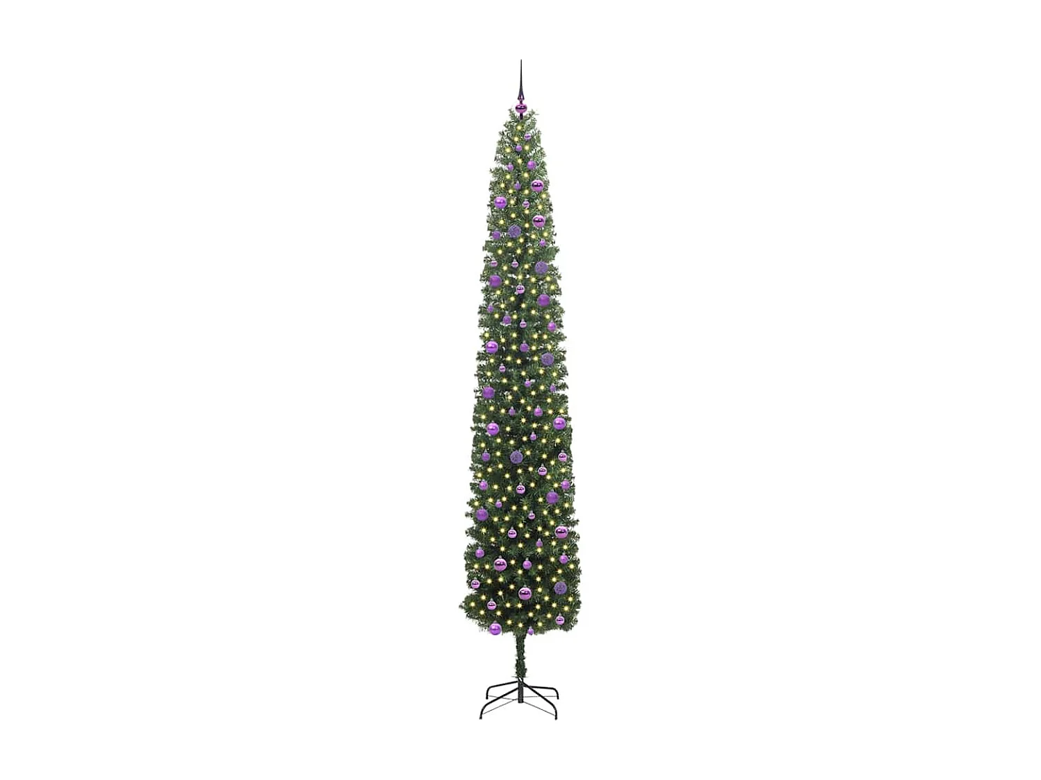 Albero di Natale artificiale Verde 270 cm PVC e acciaio e plastica