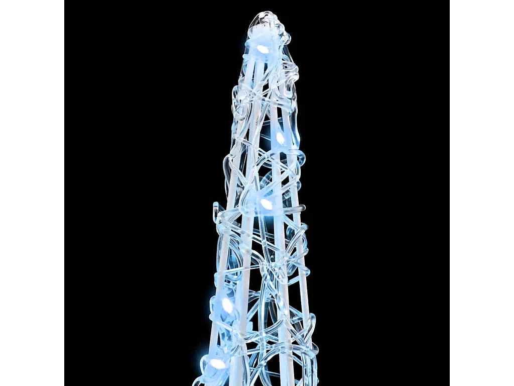 Sapin de Noël 3 pcs Blanc froid 20 x 20 x 80 cm Acrylique