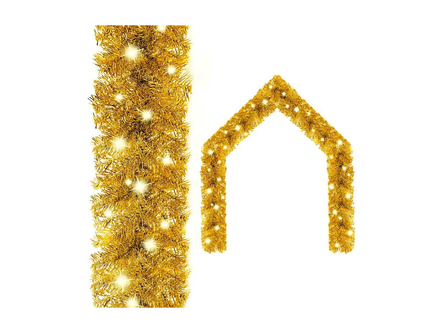 Ghirlanda natalizia con luci LED 10 m Oro