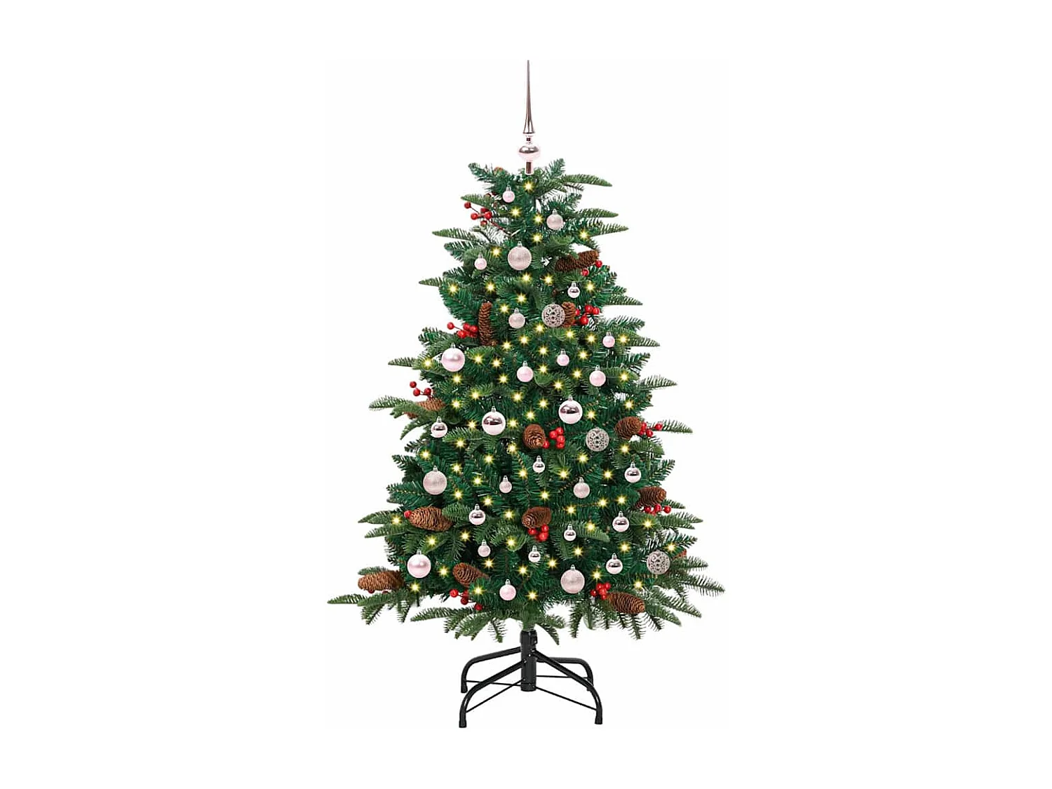 Sapin de Noël artificiel Vert 150 cm PVC, métal et plastique
