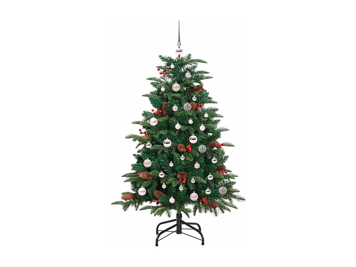 Sapin de Noël artificiel Vert 150 cm PVC, métal et plastique