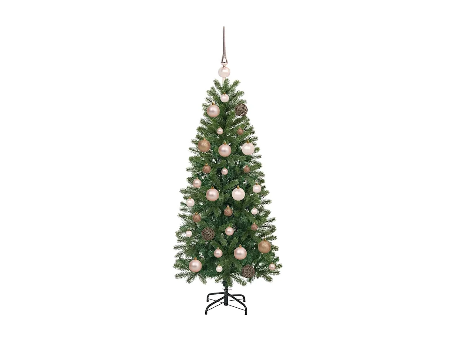 Albero di Natale artificiale con 150 LED Verde 120 cm PE e PVC