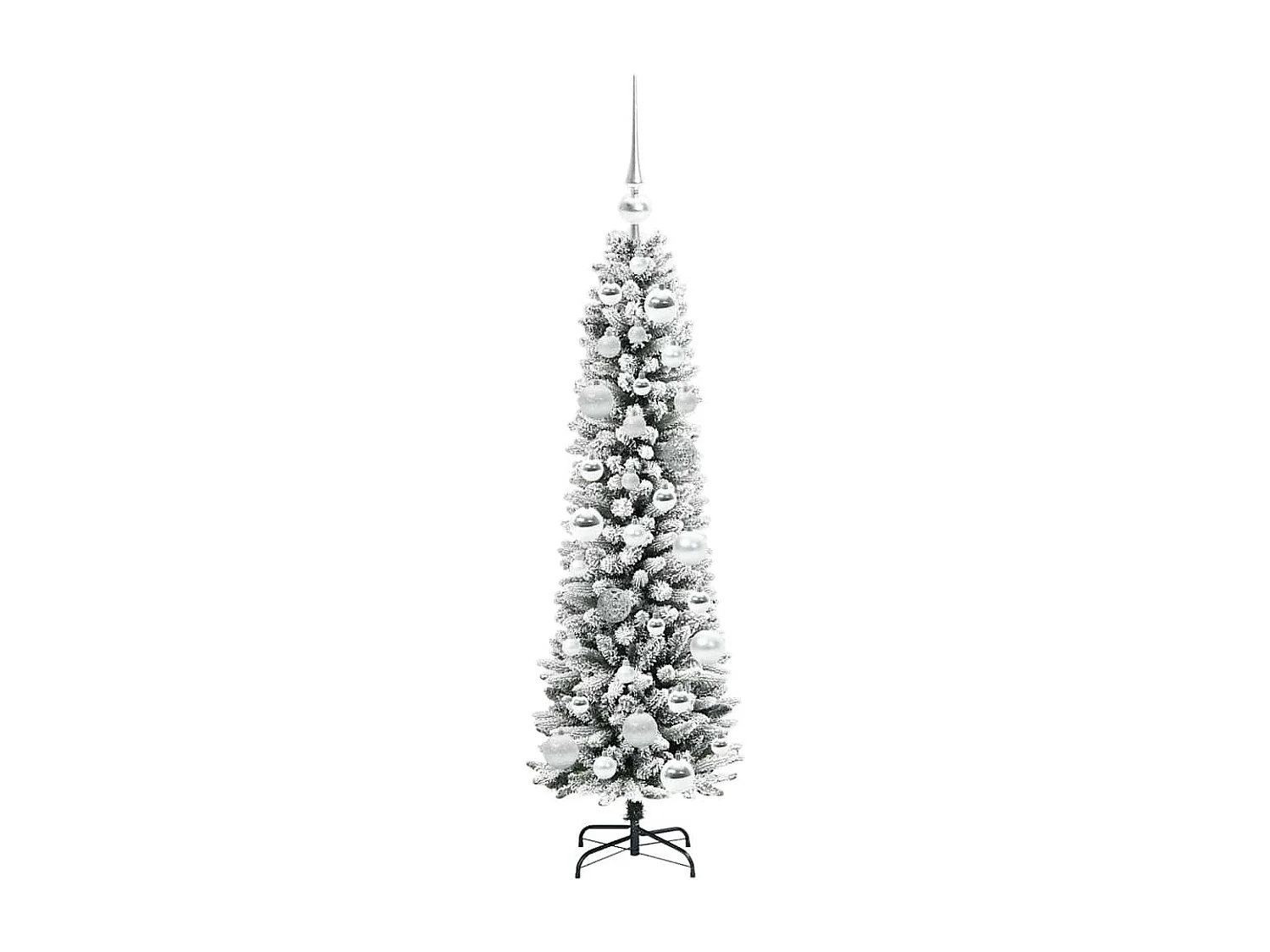 Albero di Natale artificiale con 150 LED verde e bianco 120 cm