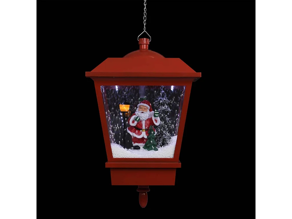 Kerst hanglamp LED licht Kerstman Rood 27x27x45 cm