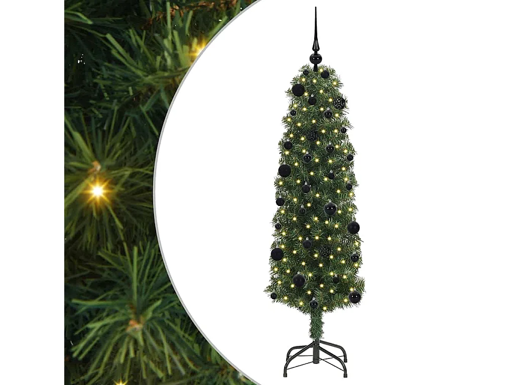 Sapin de Noël artificiel Vert 150 cm PVC et acier et plastique