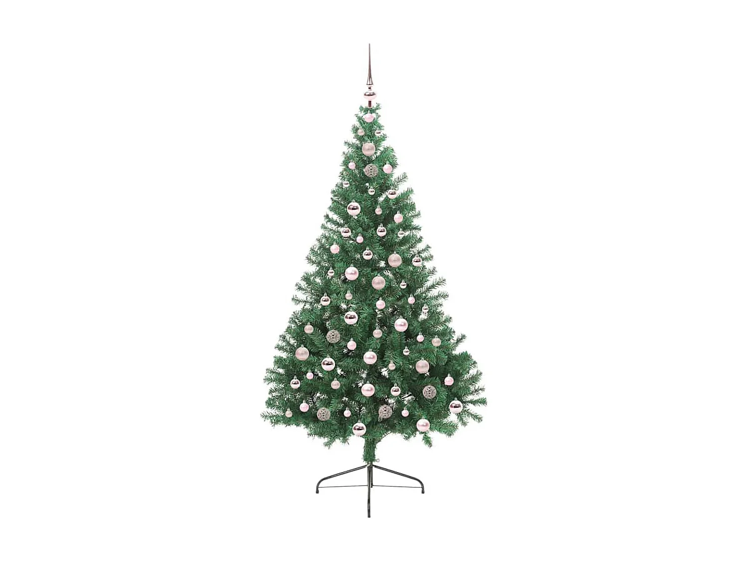 Sapin de Noël artificiel pré-éclairé Vert 210 cm PVC