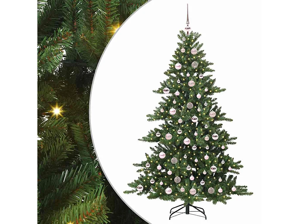 Sapin de Noël Artificiel à Branches Articulées 180 cm PVC