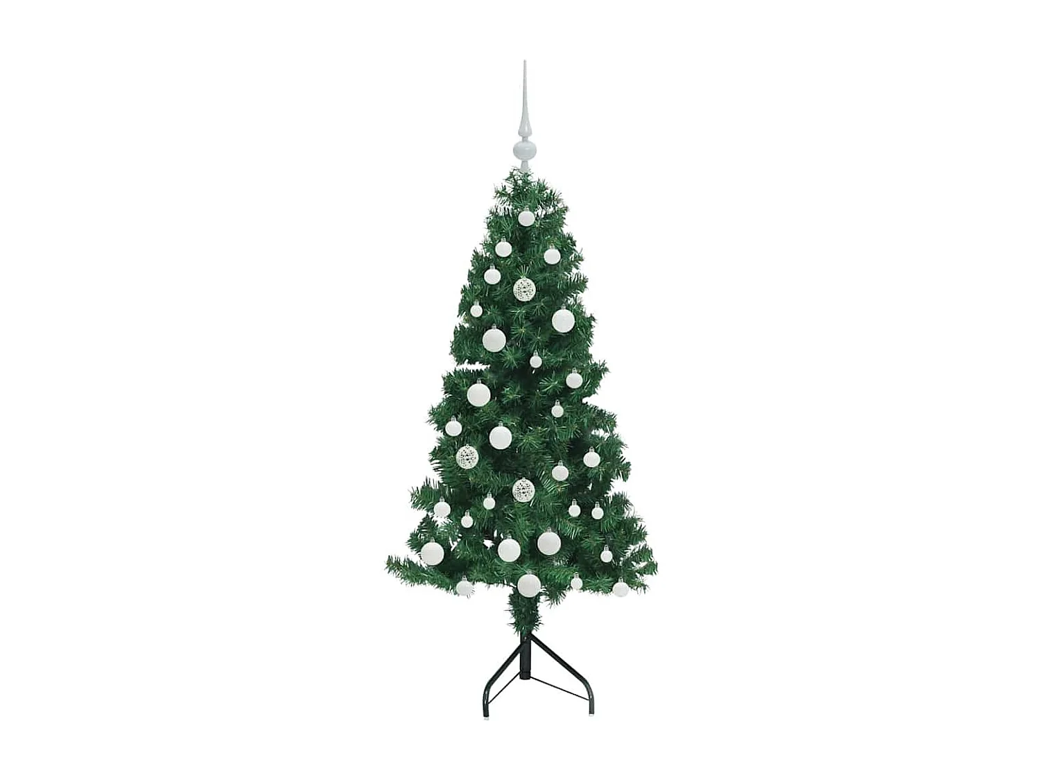Kunstkerstboom hoek Groen 150 cm PVC en metaal