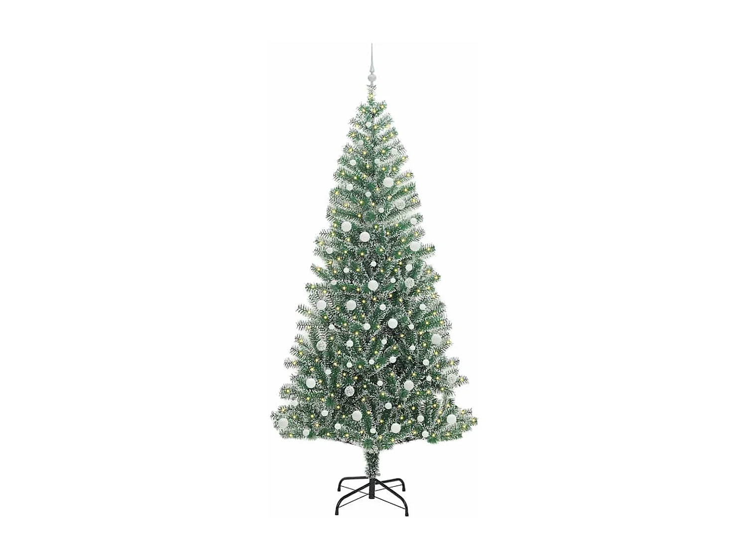 Arbre de Noël artificiel floconné de neige avec lumière LED